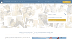 Desktop Screenshot of lifecarecenterofredbank.com