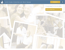 Tablet Screenshot of lifecarecenterofredbank.com